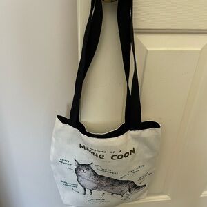 Anatomy of a Maine Coon Cat Print Tote Bag